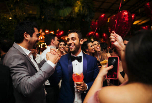 Cocktail raffiné lors d'un mariage